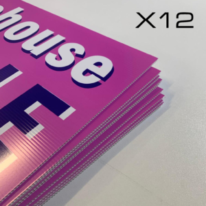 Coreflute Signs - 12 Pack